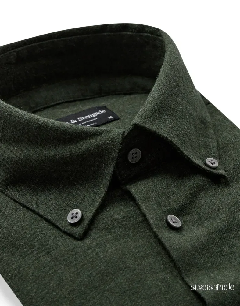 BS Muriel Casual Modern Fit Skjorta - Army - Bild 2