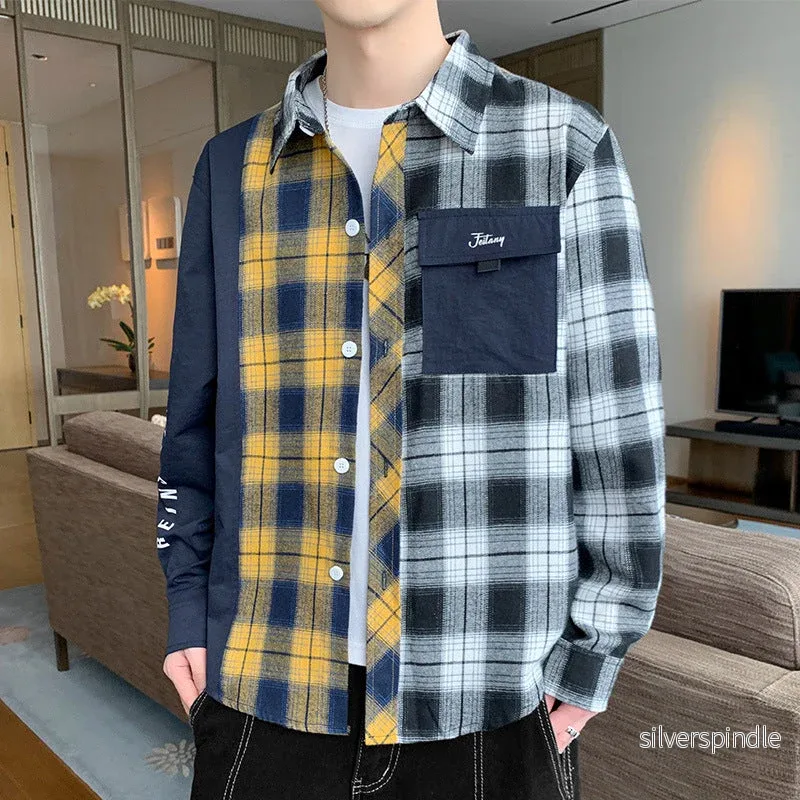 Ethan | Rutiga Långärmade Arbetsskjortor för Män - Bild 2