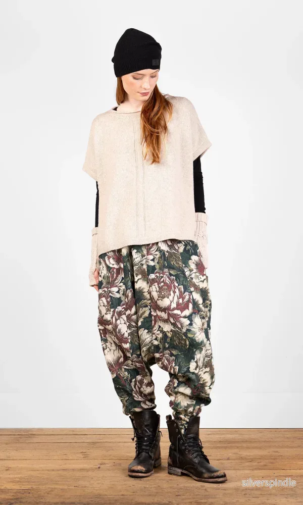 Stickad väst i ull, oversize Stickad väst i ull, oversize