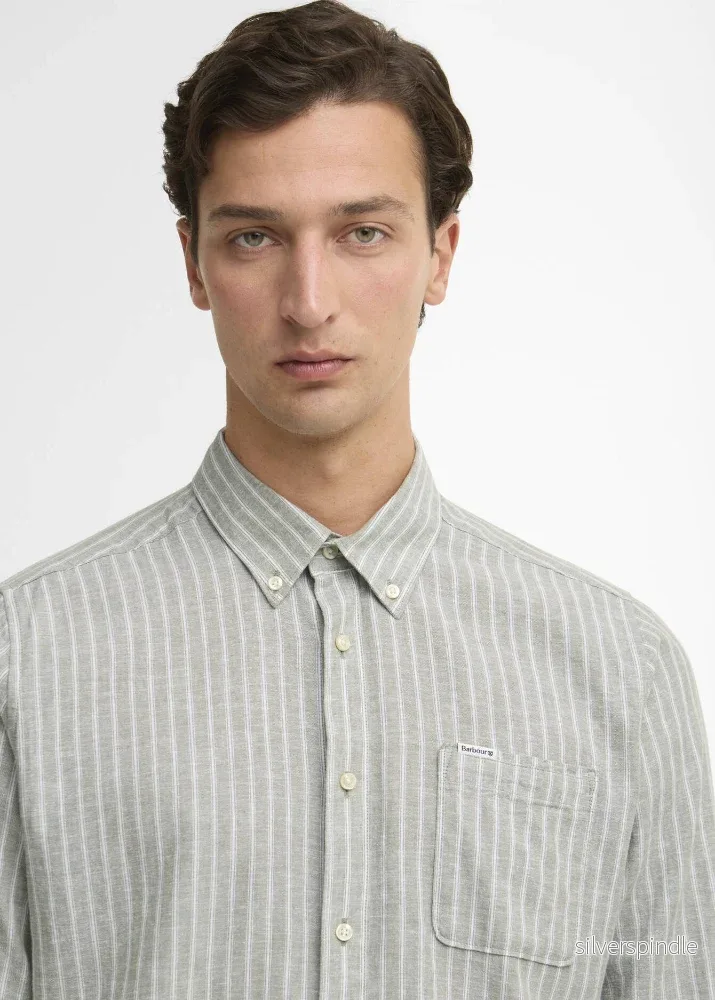 Barbour Nelson Striped TS Bleached Olive Barbour Nelson Striped TS Bleached Olive