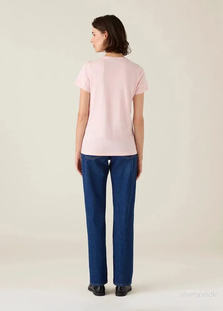 Lexington Cotton Modal Blend Classic Tee Pink - Bild 3