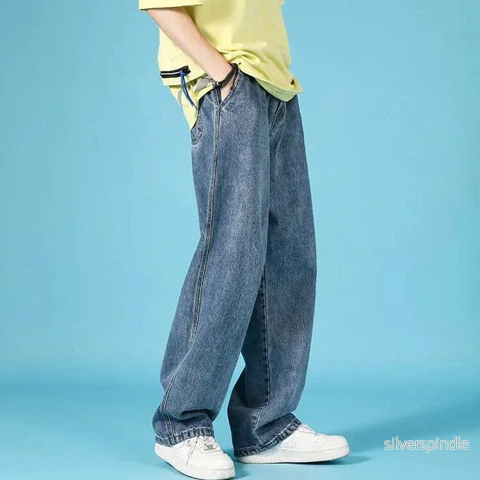 Ethan | Rak Lös Passform Jeans Herr med Dragkedja - Bild 2