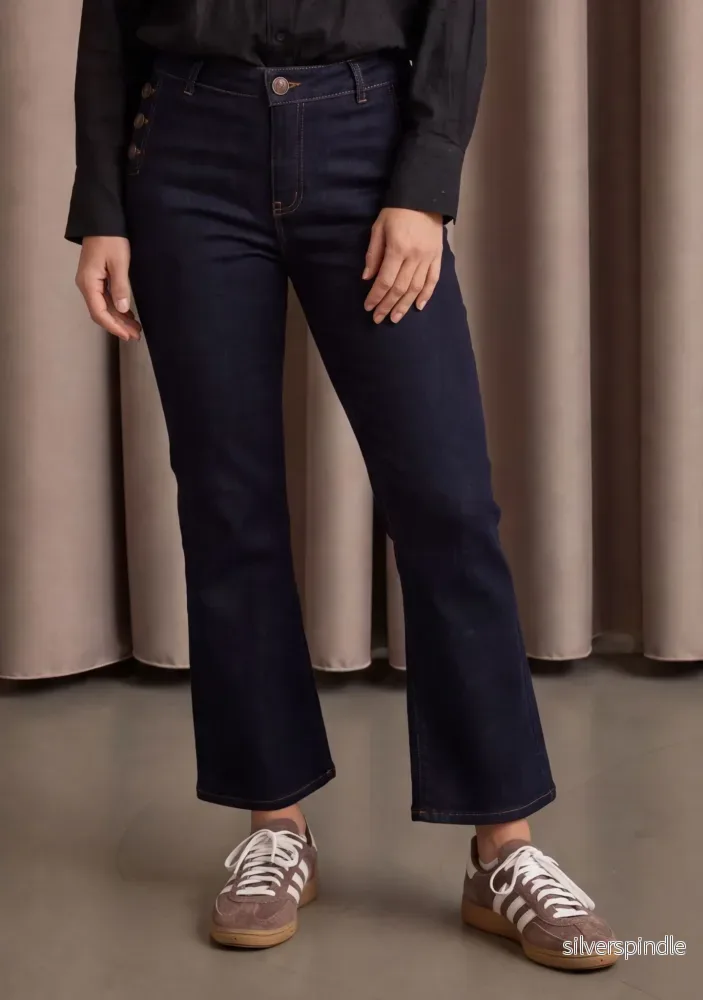 Como Button Jeans – Unwashed Denim Como Button Jeans – Unwashed Denim