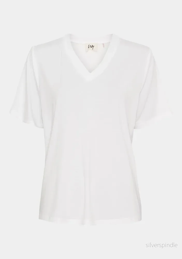 Gritt V-Neck T-Shirt – White Gritt V-Neck T-Shirt – White