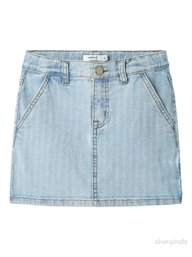 Ljusblå Kort JeansKjol Ljusblå Kort JeansKjol