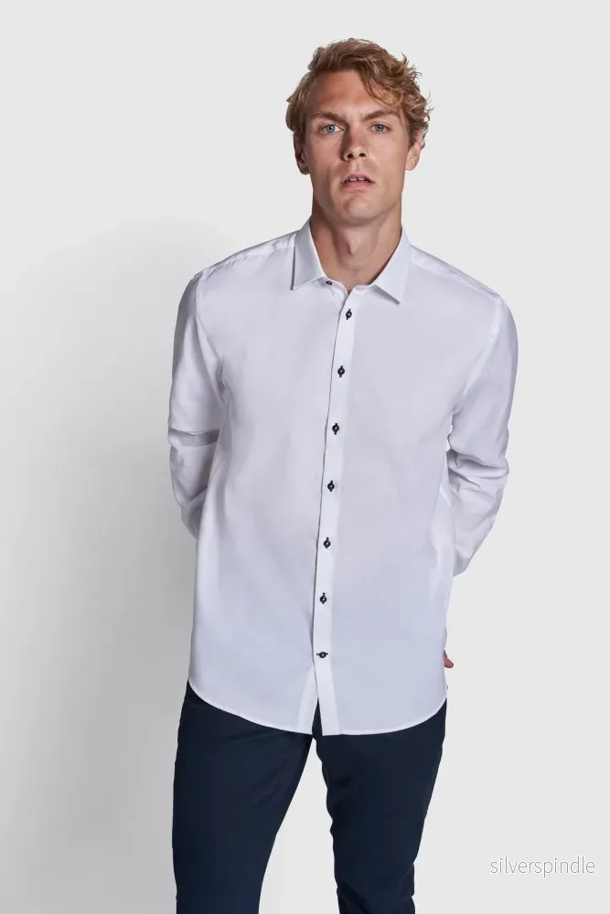 BS Pat Modern Fit Skjorta - White - Bild 3