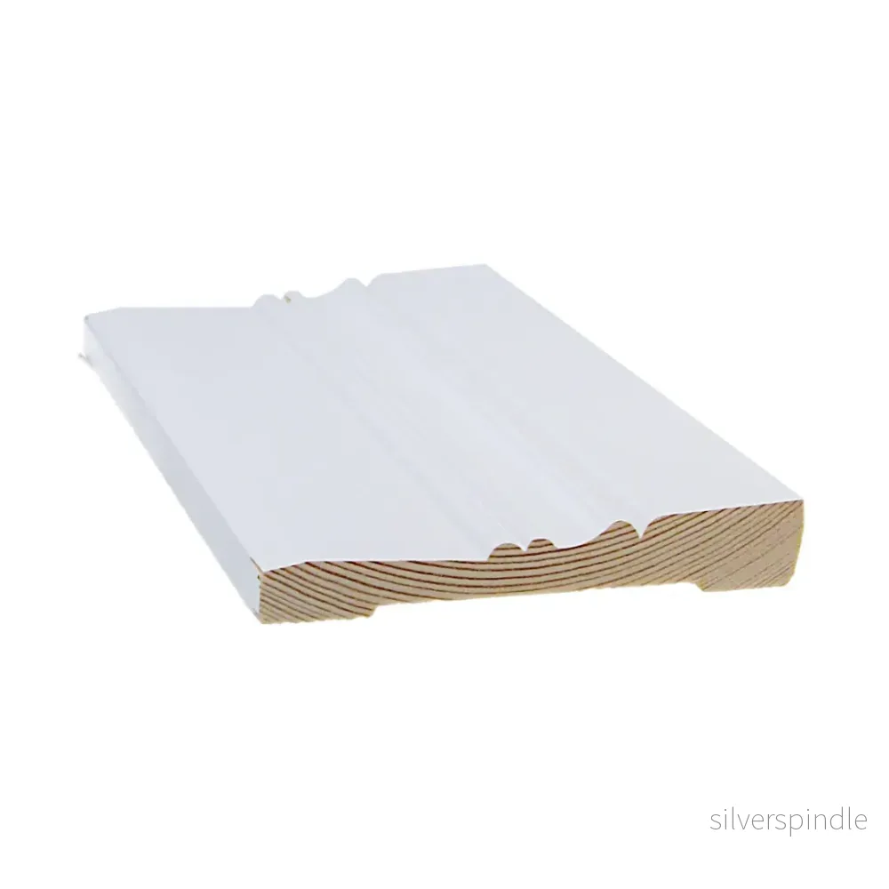 Golvlist Dekoration 15x95x3300, Furu, Vit Golvlist Dekoration 15x95x3300, Furu, Vit