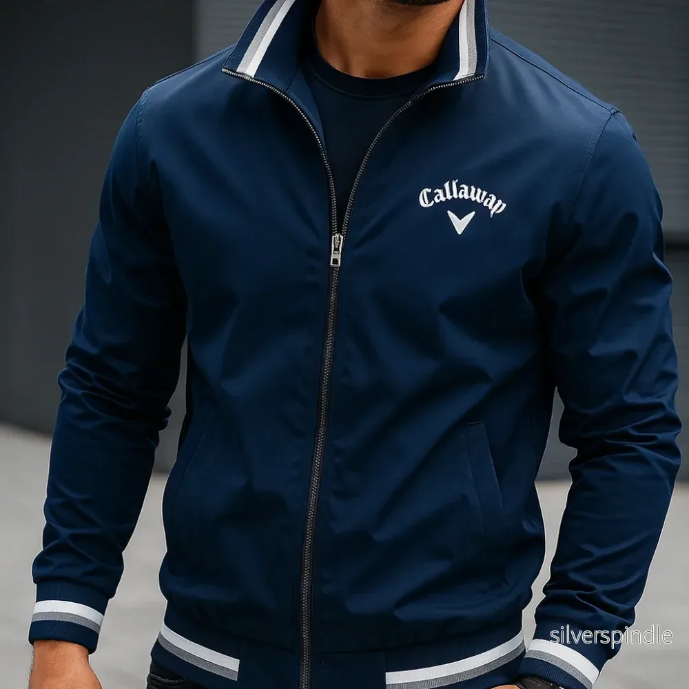Lucas | Elegant Höst Blousonjacka med Ribbad Kant - Bild 3