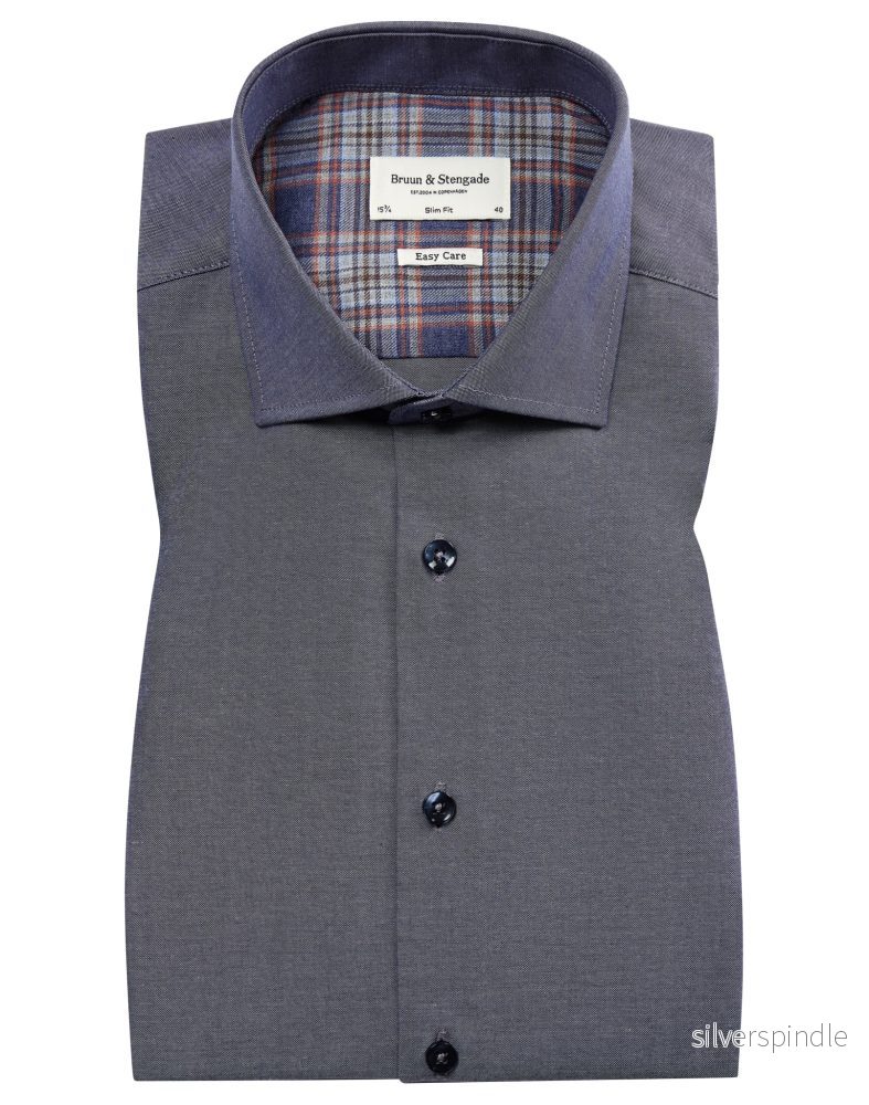 BS Dufresne slim fit Skjorta – Blue