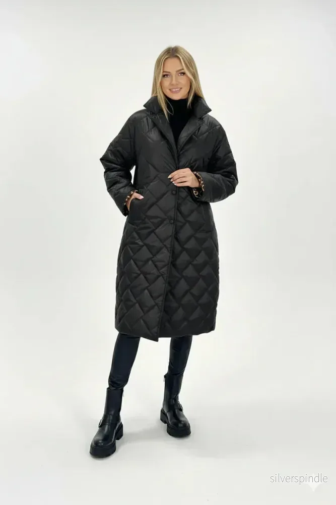 Ella | Vändbar Vadderad Vinterjacka Dam Med Stil Ella | Vändbar Vadderad Vinterjacka Dam Med Stil