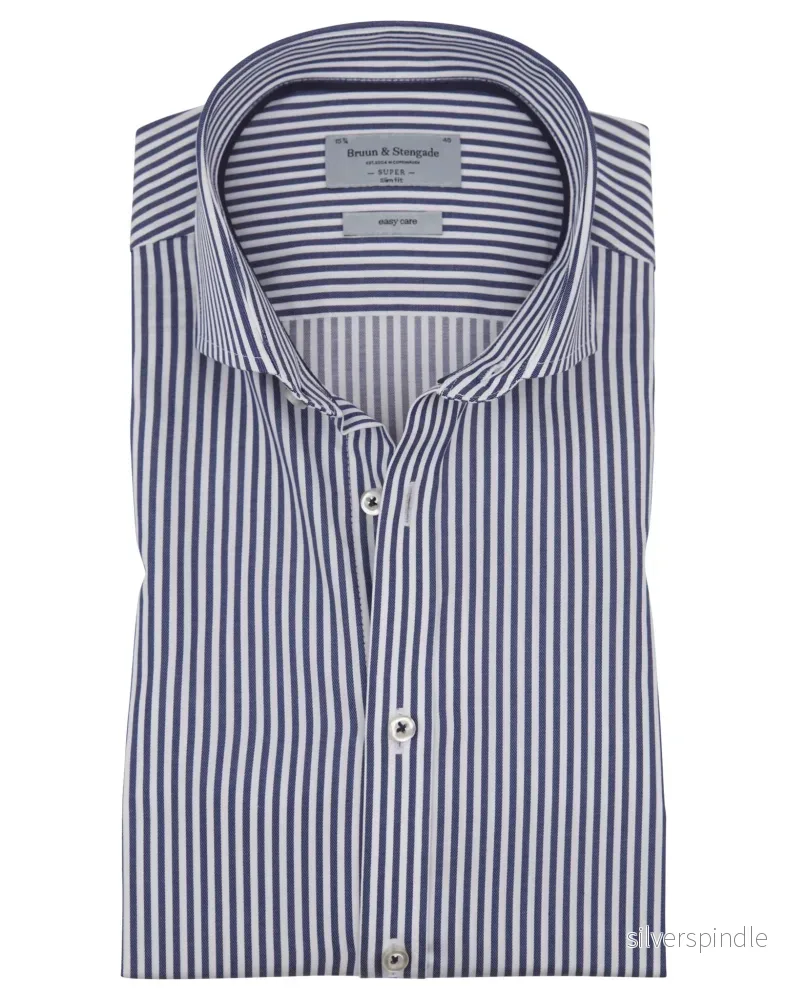 BS Kurt Super Slim Fit Skjorta – Blå BS Kurt Super Slim Fit Skjorta – Blå