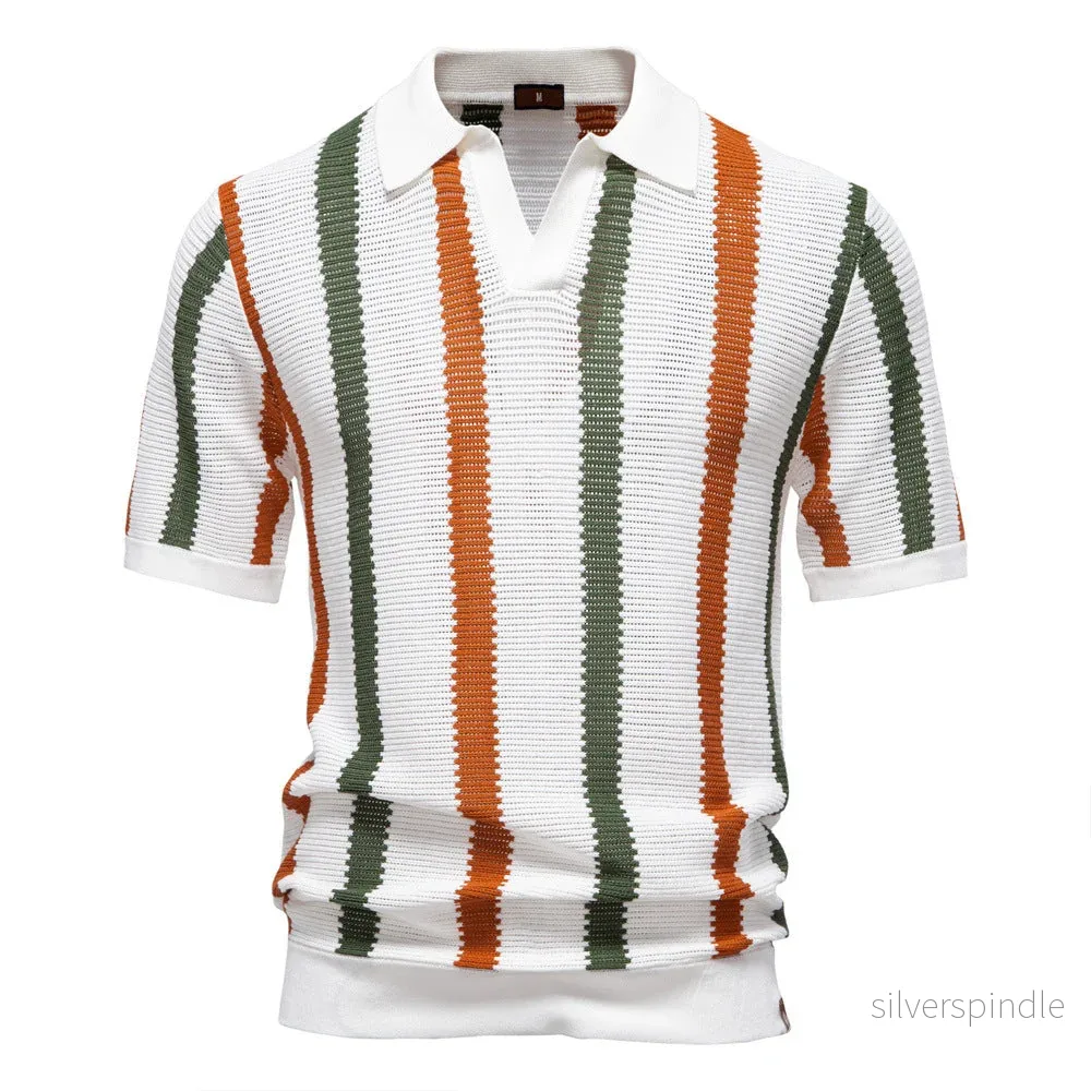 Liam | Randig Kortärmad Polotröja för Sommar - Bild 2