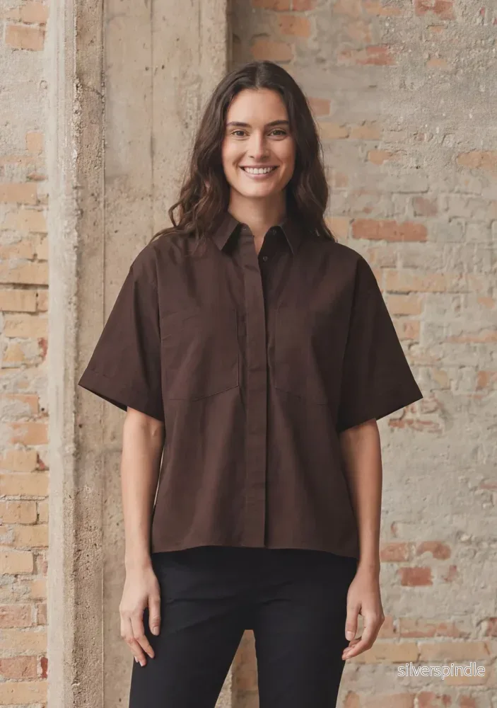 Sigga Pocket Shirt - Dark brown - Bild 2