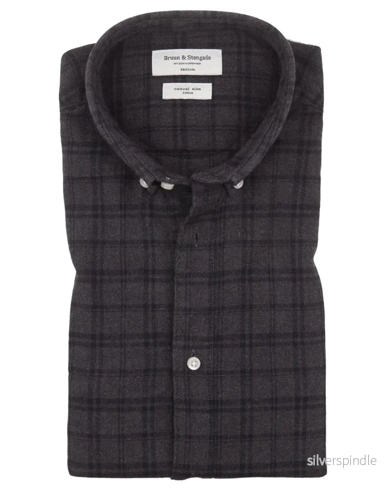 BS Tokyo Slim Fit Skjorta – Charcoal