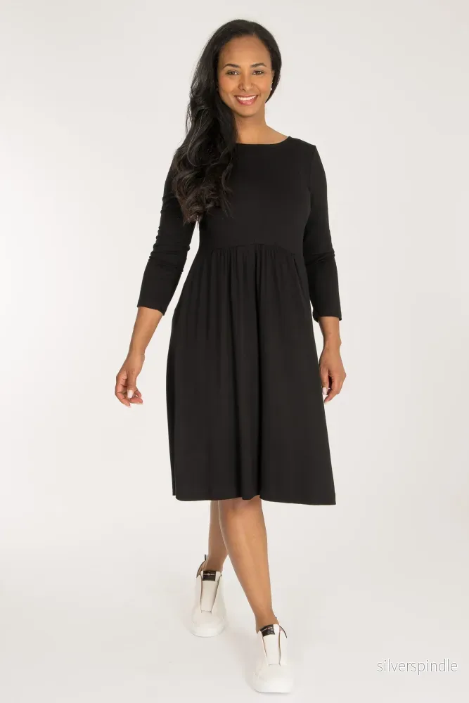 Ideal short jersey dress - Black - Bild 3