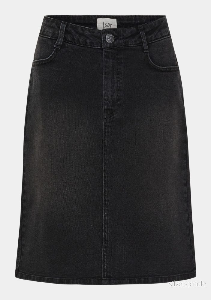 Como Solid Skirt - Washed Black - Bild 3