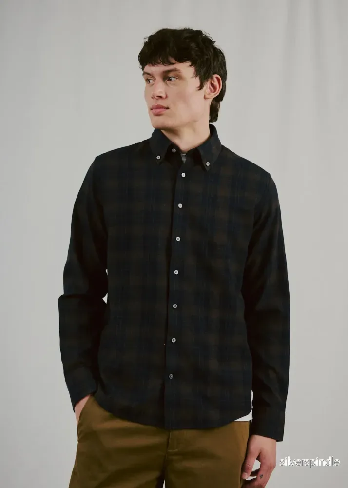 BS Norodom Casual Modern Fit Skjorta - Brown - Bild 2
