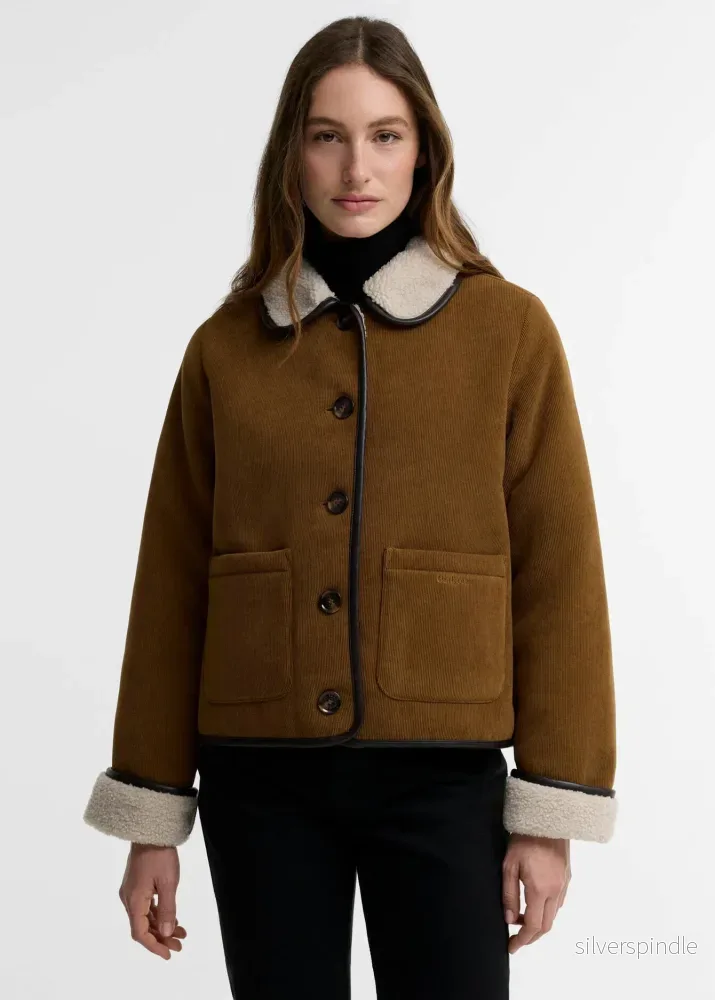 Barbour Penny Fleece Casual Jacket Brown