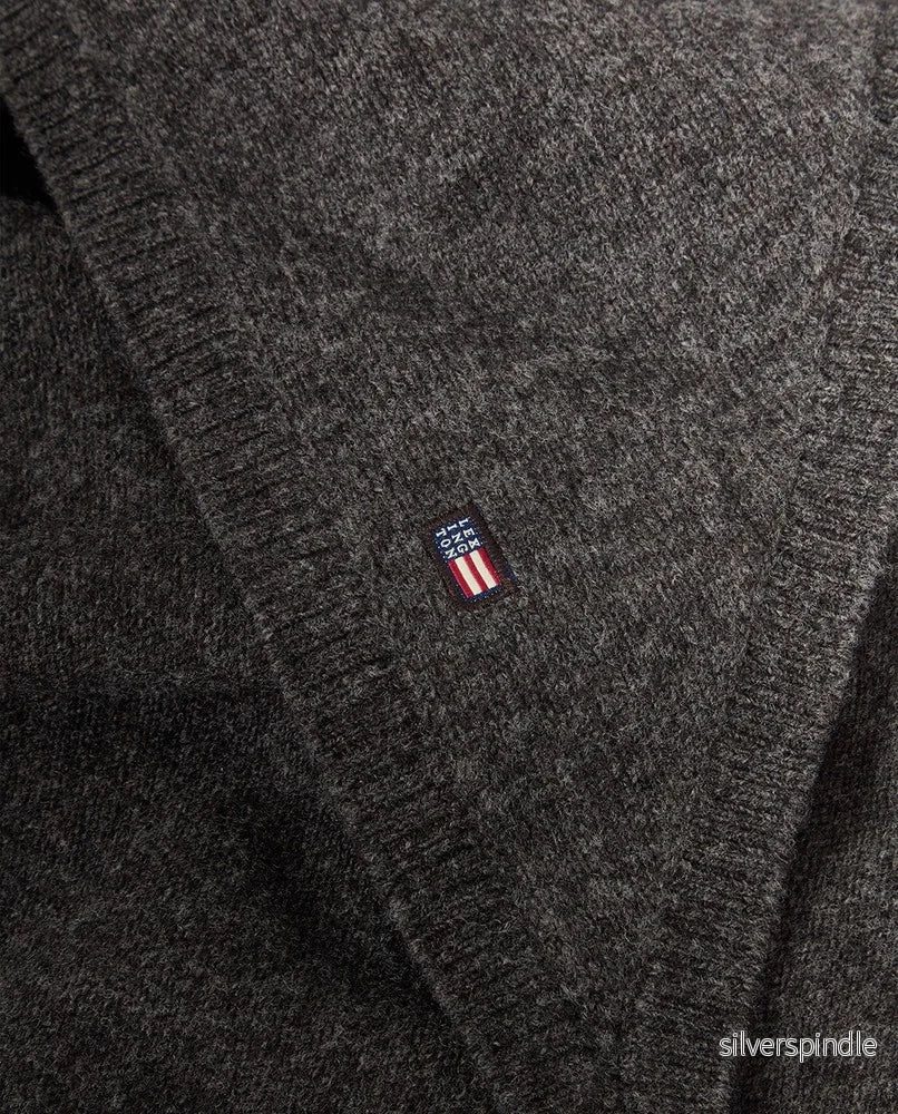 Lexington Knitted Scarf Dark Grey/Melange