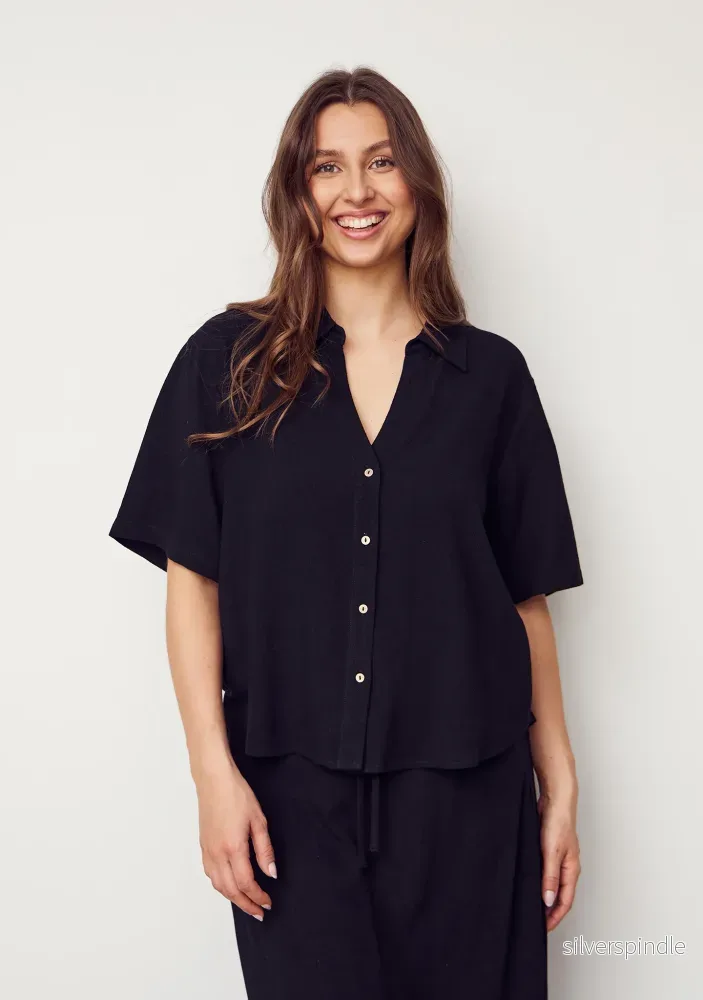 Pearl s/s Shirt - Black - Bild 2
