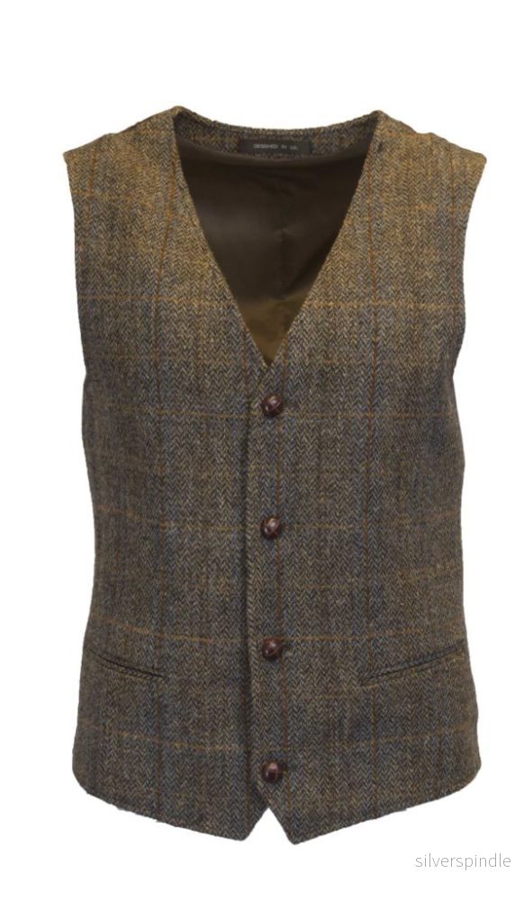 Walker & Hawkes Dalston Clinton Brown - Harris Tweed kostymväst - Bild 2