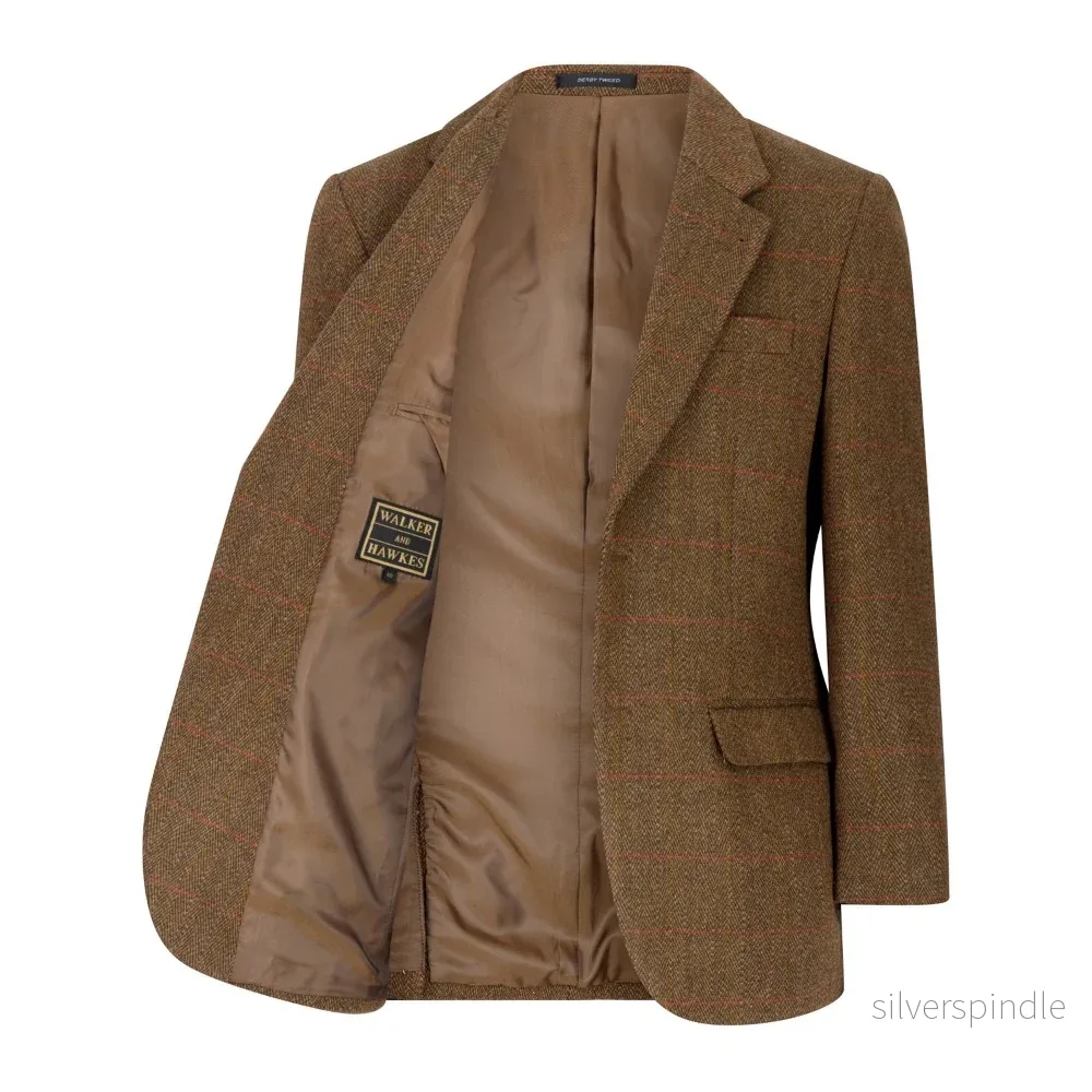 Walker & Hawkes Cambridge - tweedkavaj Brown Tweed