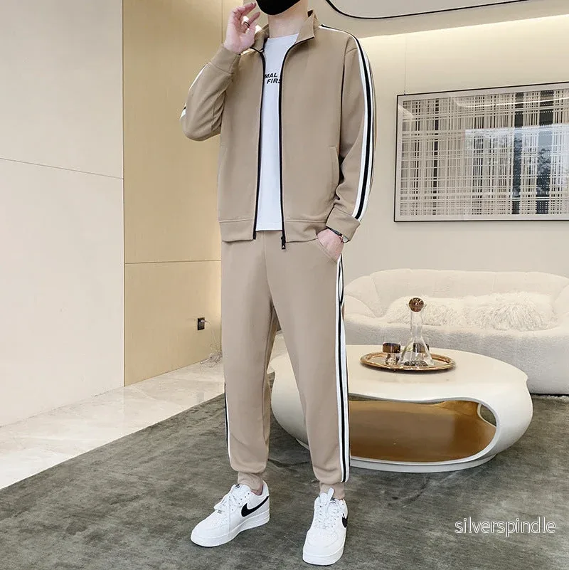 Liam | Slim Fit Långärmad Kofta Set för Sportig Stil - Bild 2