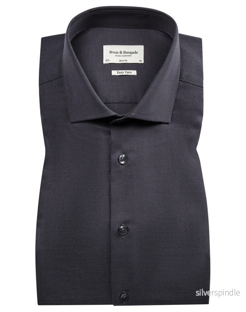 BS Dumo slim fit Skjorta – Charcoal
