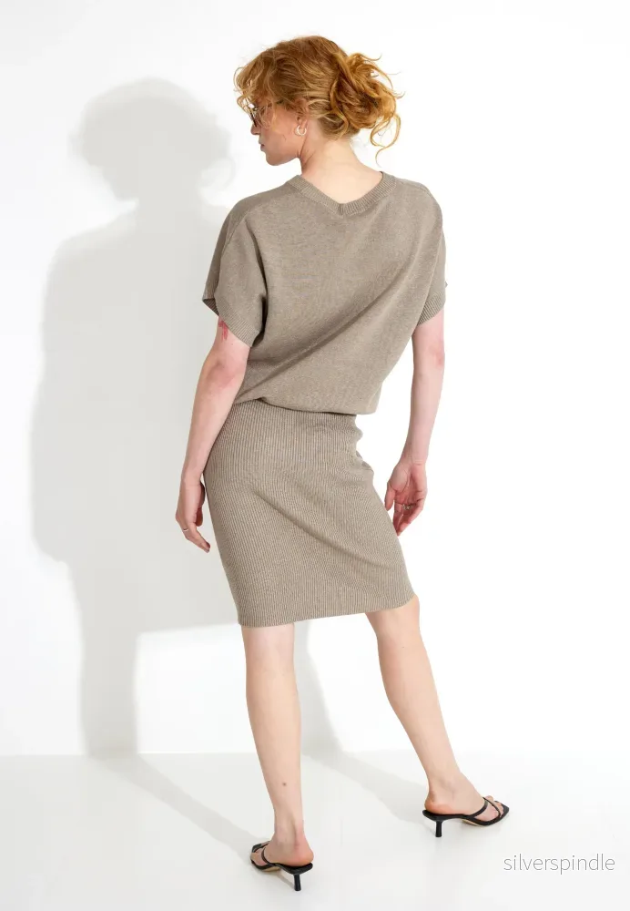 DRESS KLÄNNING - Desert taupe melange - Bild 2