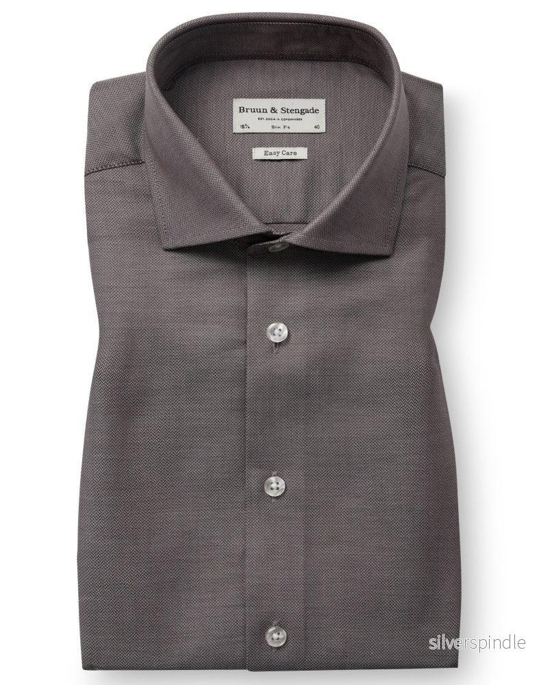 BS Goran Slim Fit Skjorta - Brown