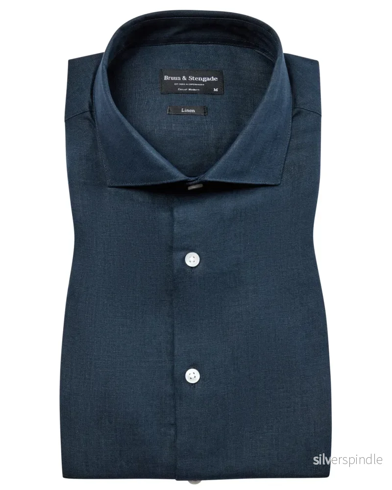 BS Bilbao Casual Modern Fit Skjorta – Navy BS Bilbao Casual Modern Fit Skjorta – Navy