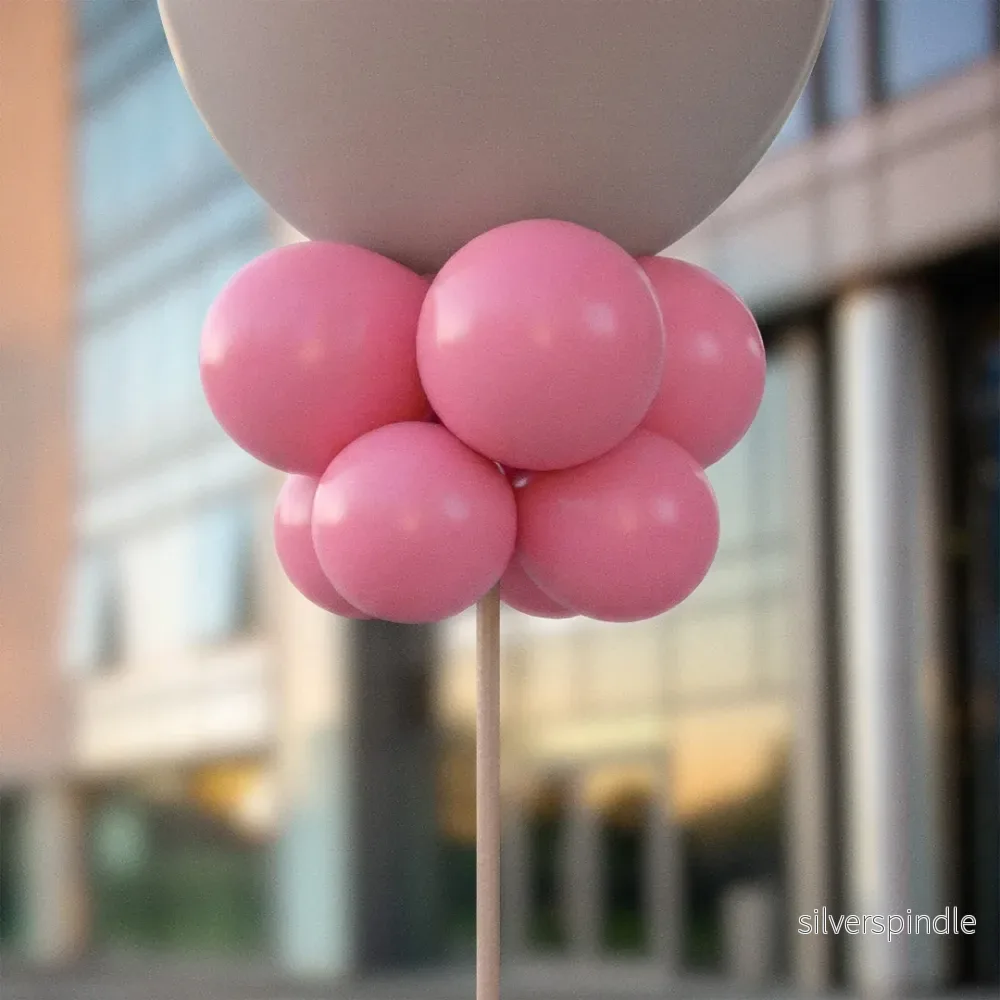 Rosa ballongknippen 28 cm – 10-pack