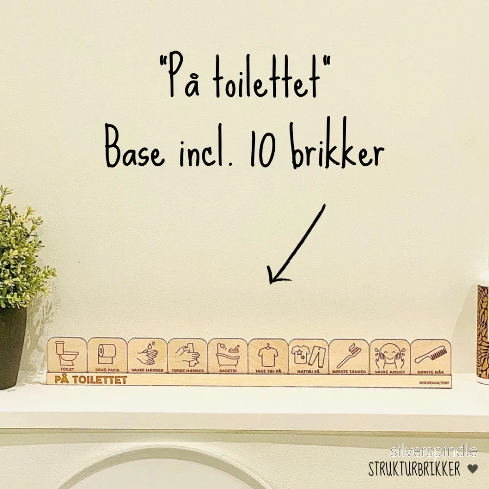 "På toaletten" med bas, STRUKTURBILAR serie ♡