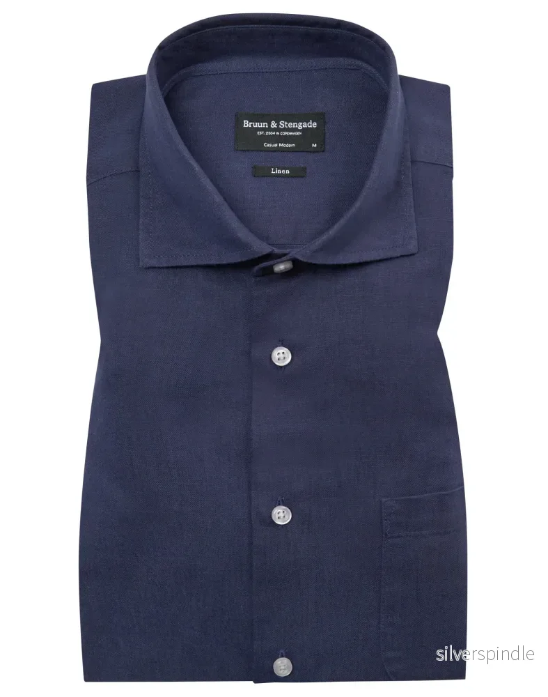 BS Daniel Casual Modern Fit Skjorta - Navy