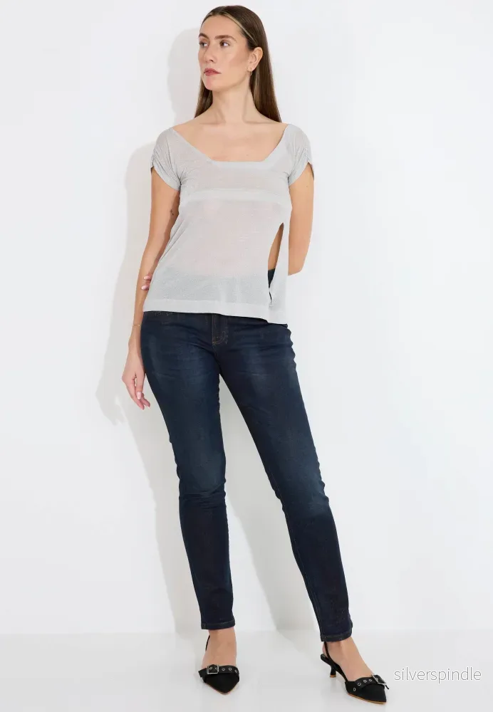 SHIRT MAYRA - silver