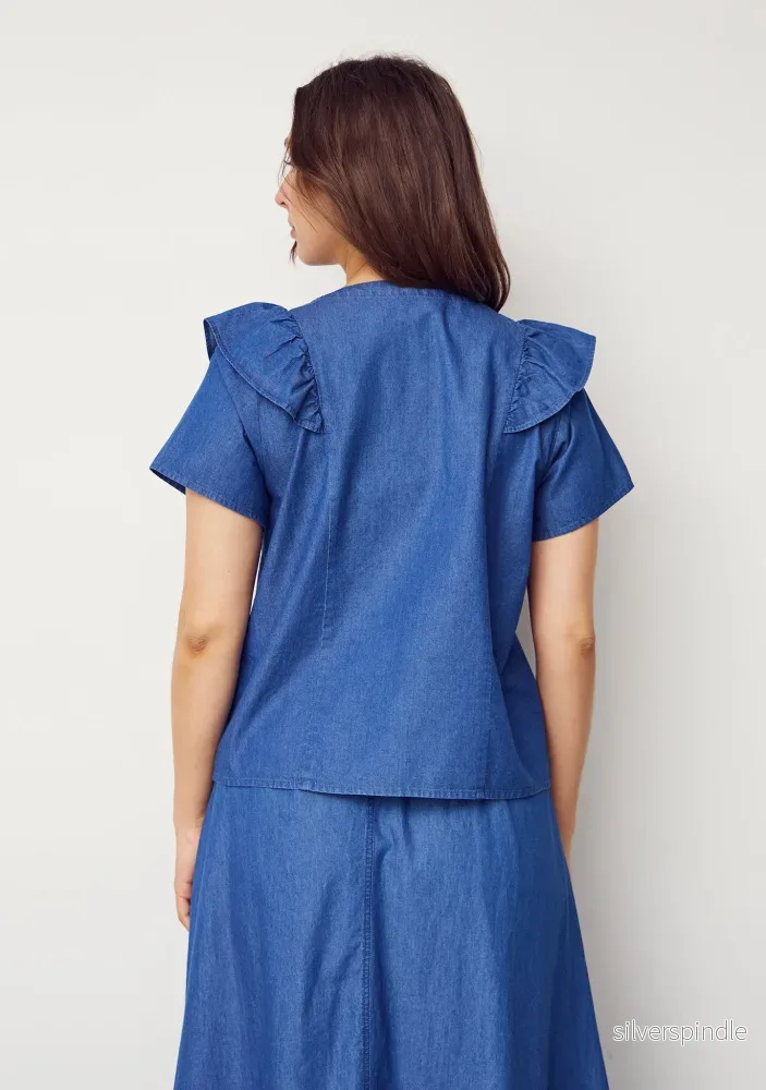 Heba Shirt - Denim - Bild 3