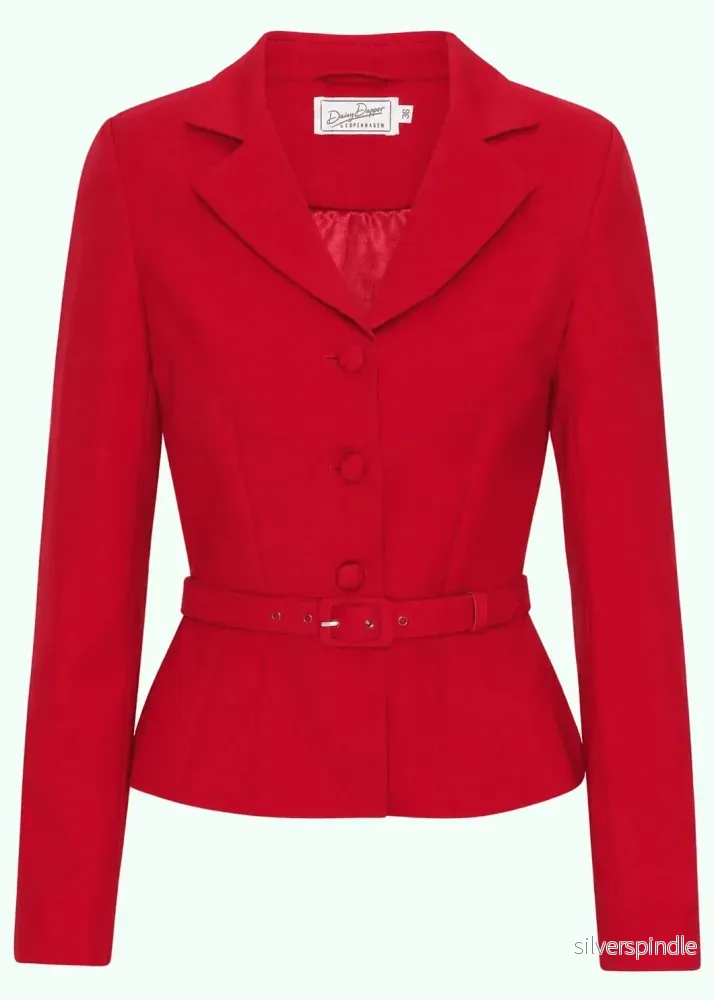 Siri figursydd blazer – rött Siri figursydd blazer – rött