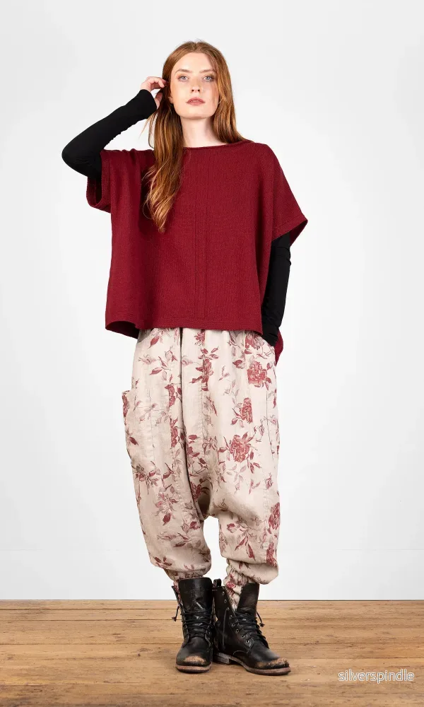 Stickad väst i ull, oversize Stickad väst i ull, oversize