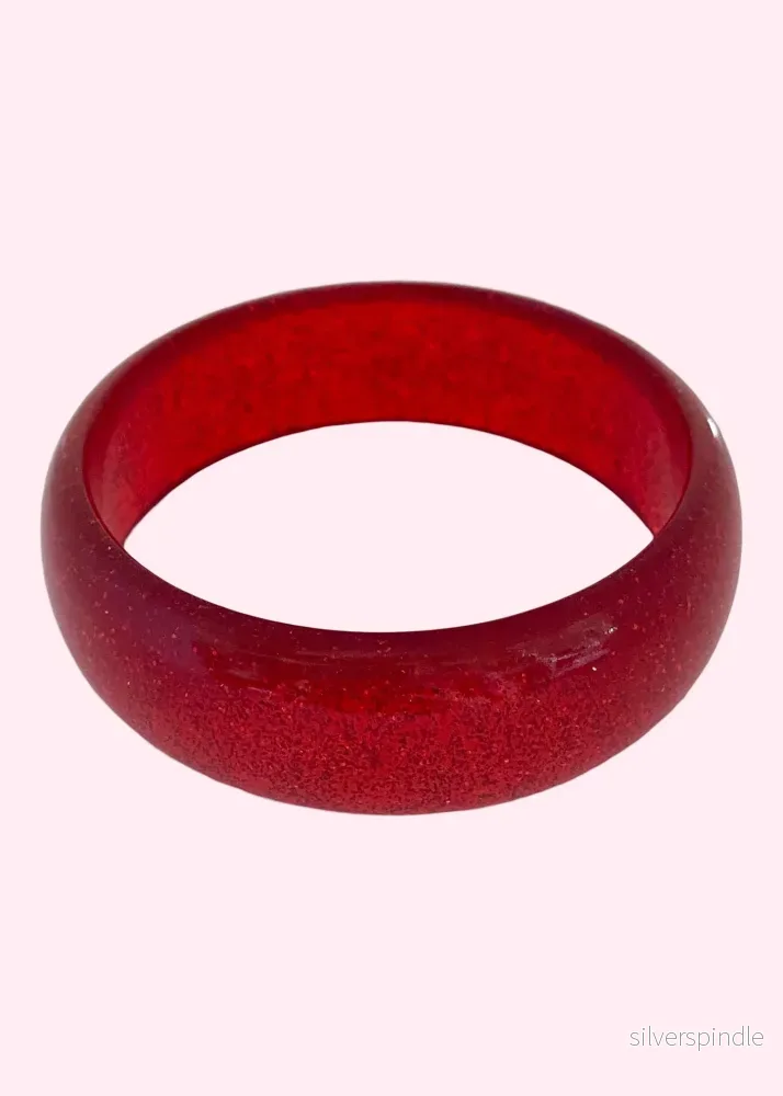 Armband i vintagestil – röd glitter Armband i vintagestil – röd glitter