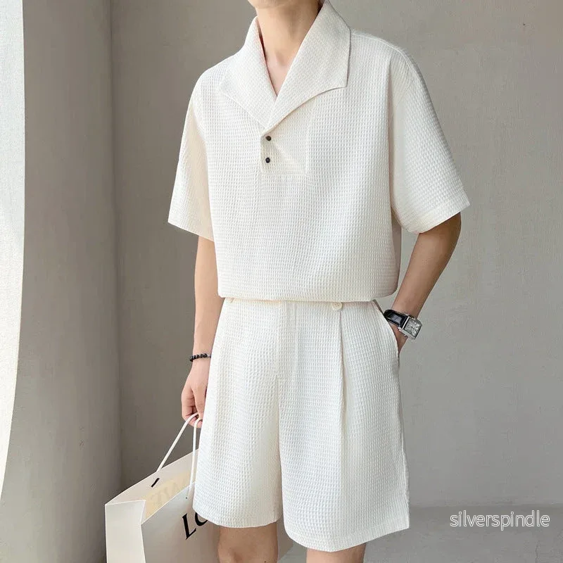 Ethan | Avslappnad T-shirt och Shorts Set i Mjuk Bomull - Bild 2