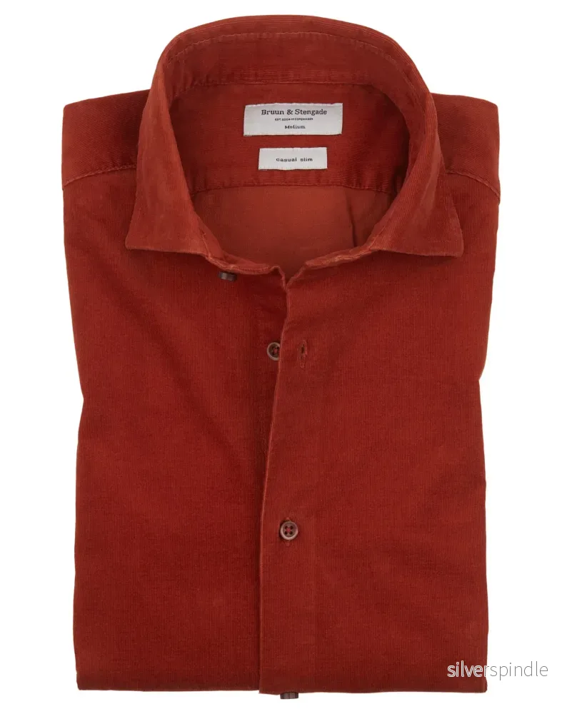 BS Kyoto Slim Fit Skjorta – Orange