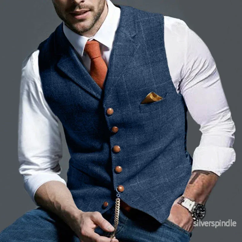 Ethan | Elegant Slim Fit Rutig Väst för Sommar Ethan | Elegant Slim Fit Rutig Väst för Sommar