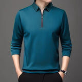 Ethan | Modern Asymmetrical Long Sleeve Polo - Bild 2