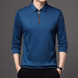 Ethan | Modern Asymmetrical Long Sleeve Polo - Bild 3