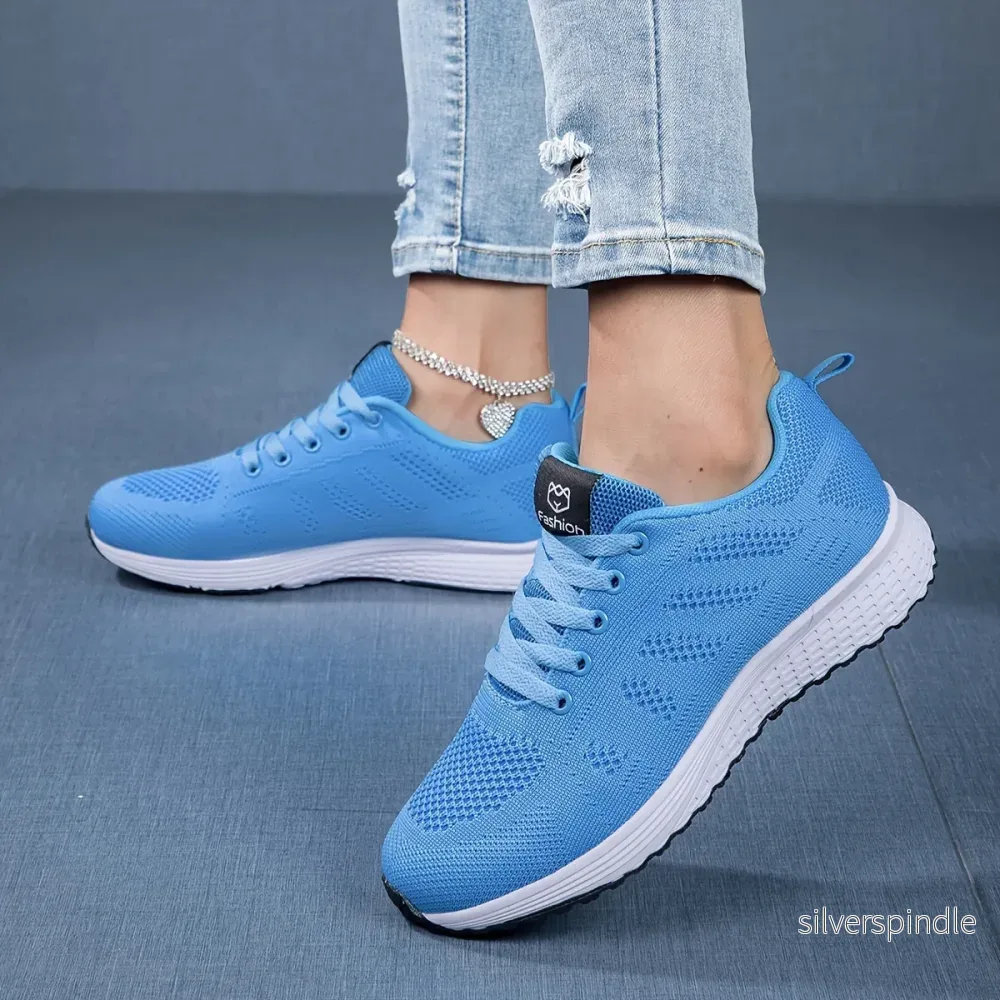 Aktiva Sneakers Dam | Andningsbar Mesh och Lättviktsdesign för Komfort - Bild 2