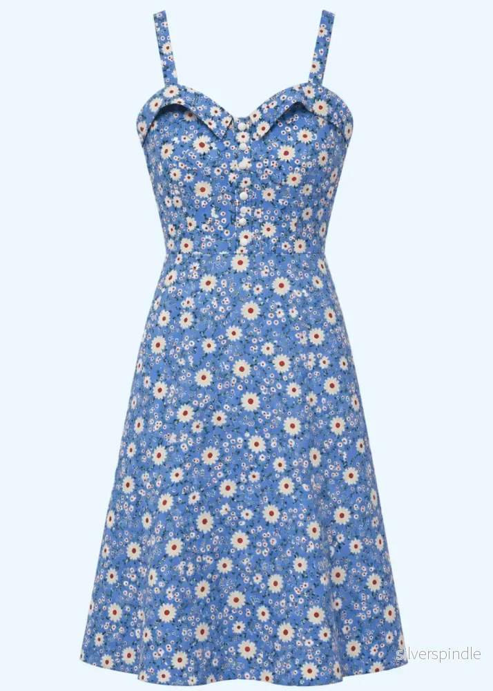 June Aline klänning – daisy print June Aline klänning – daisy print