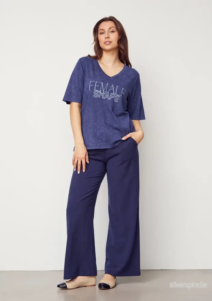 Haley T-Shirt – Washed Navy Haley T-Shirt – Washed Navy
