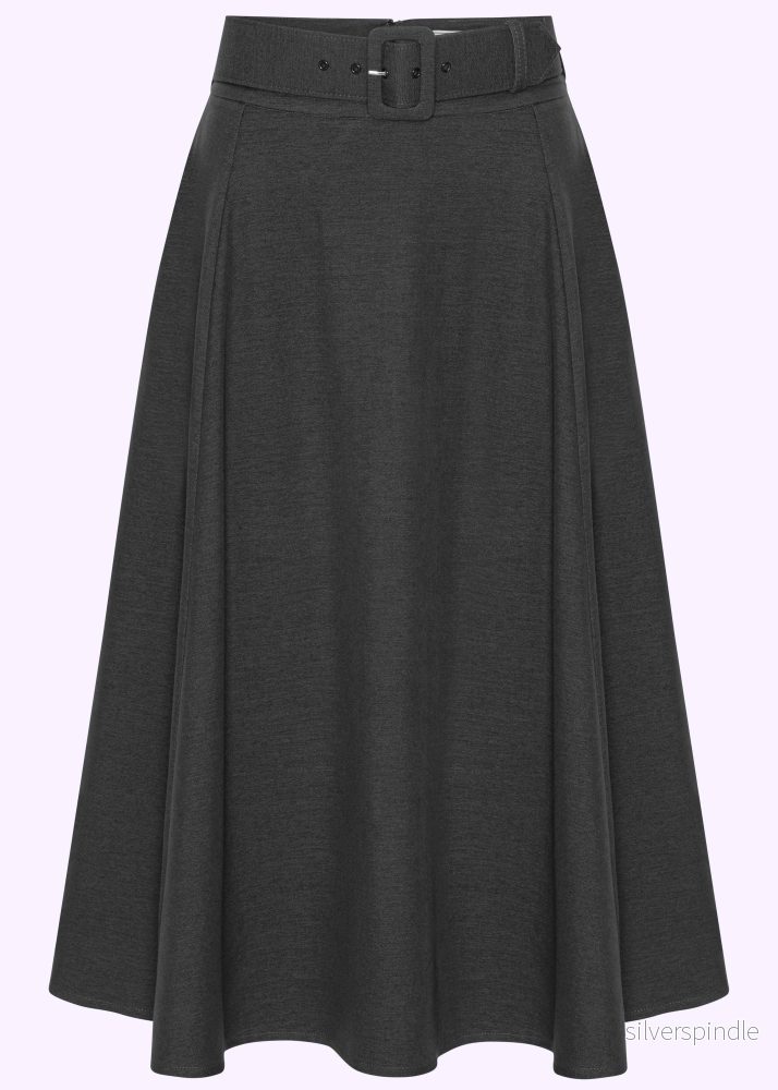 A-line kjol - svart denimlook