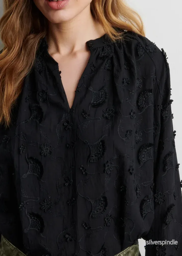 Second Female Rosalil Blouse Black - Bild 3