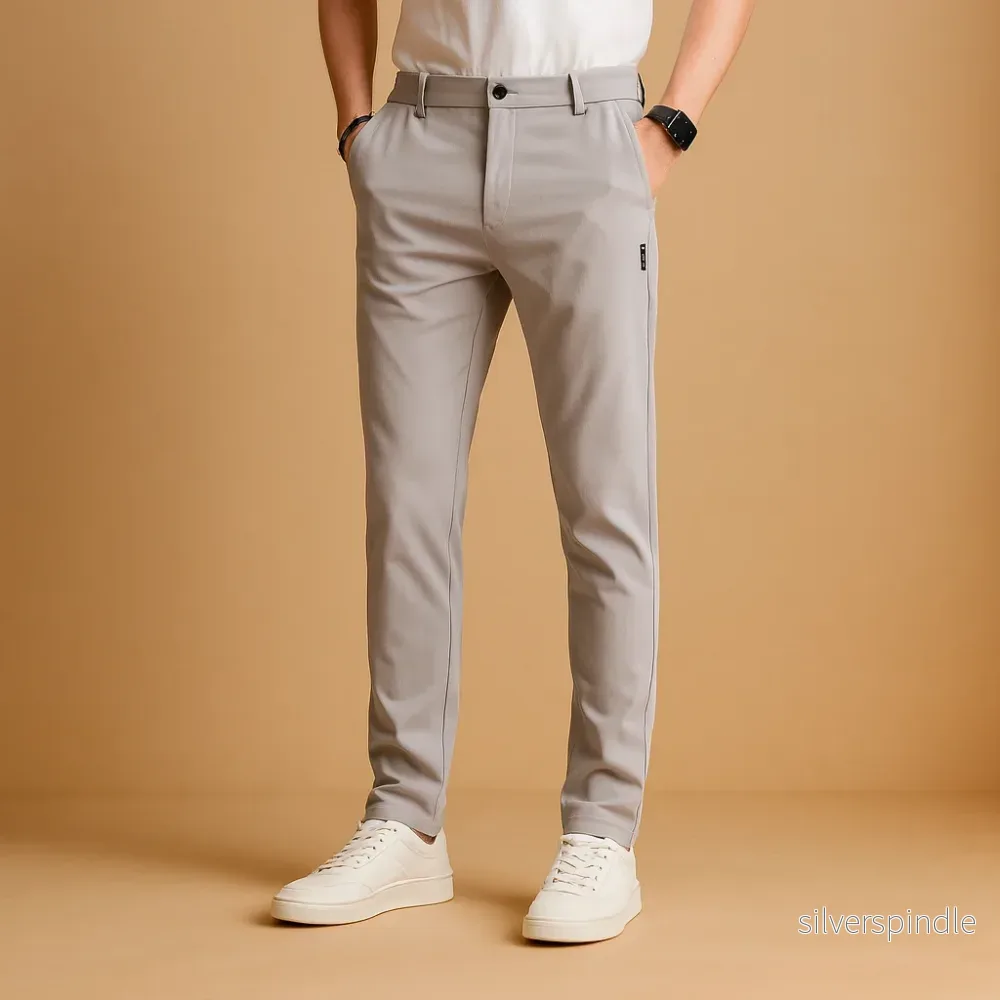 Slim Fit Joggingbyxor för Män med Elastiskt Midjeband | Mångsidiga Byxor för Träning och Vardagsbruk Slim Fit Joggingbyxor för Män med Elastiskt Midjeband | Mångsidiga Byxor för Träning och Vardagsbruk